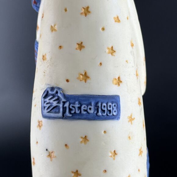 Christmas Angel Bell Ornaments Lang & Wise 1998 Ellen Stouffer Set of 4 First ED - Picture 6 of 16